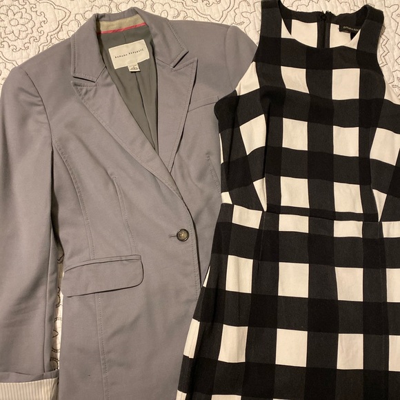 Banana Republic Blazer + Halter Dress Combo
